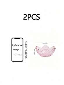 2/4/6/10pcs Mini Cherry Blossom Sauce Dish Set, Pink Cherry Blossom Crystal Plastic Appetizer Plates, Dipping Bowls, Tasting Dishes, Serving Plates, Condiment Dishes, Small Bowls, Ice Cream Snack Soy Sauce Dishes - Multicolor - View 12