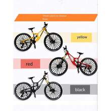 Upgraded Dual Suspension Alloy Downhill Mountain Bike, Unisex Variable Speed Mountain Bike - Multicolor - View 2
