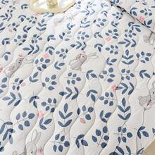 1pc Skin-Friendly Minimalist Plaid + Floral Quilted Wide-Edge Summer Quilt, Soft & Fine, Moisture-Wicking & Breathable, Minimalist & Elegant, Fashion Air Conditioning Quilt, Lightweight & Breathable Summer Quilt - Nilu - View 6