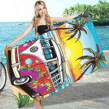 1件装 Sun&Surf 复士沙滩巾，美式冲浪风格，非常适合旅行和拍照 - bh-49 - 查看 5