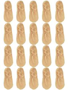 1/5/10 双女士蕾丝性感隐形露踝镂空柔软防滑短袜 - 彩色 - 查看 13