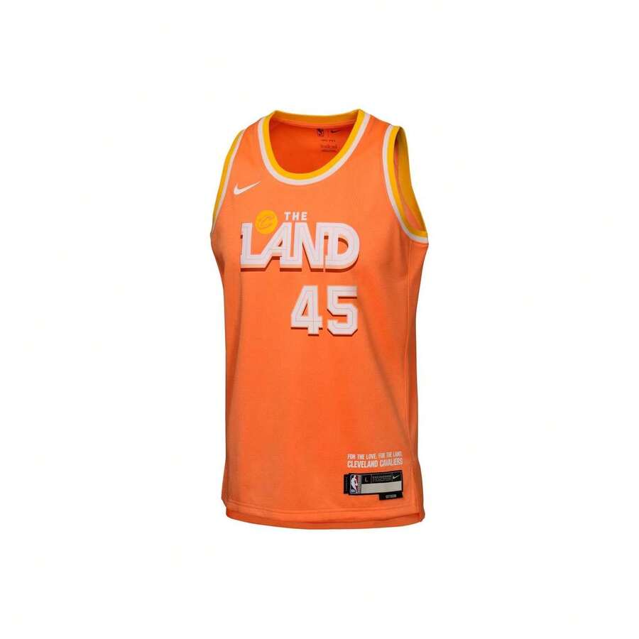 Nike  Donovan Mitchell Cleveland Cavaliers 2025/26 City Edition #45 Sleeveless Breathable Stretch Men's Jersey - 203566-440 - 查看 1