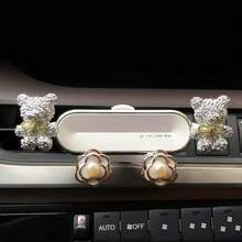 yucen 新款可爱卡通女神车载出风口手机支架，通用无遮挡视角手机支架，女士车载导航配件 - 彩色 - 查看 16