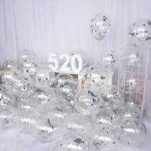 40个/10个亮片12英寸乳胶气球套装，可用于订婚装饰、周年纪念、婚礼、家居、派对、生日、告别、酒吧户外、男女单人装饰等。 - 多色 - 查看 4