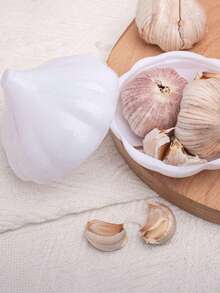 1pc Reusable Vegetable & Fruit Preservation Box, Lemon/Garlic/Bell Pepper/Tomato Storage Container - Multicolor - View 9