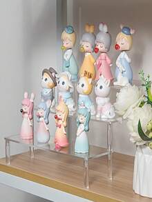 亚克力化妆品收纳盒，多层透明展示架，适用于香水、护肤品、彩妆，可用于浴室和卧室，兼具家居装饰功能，加固稳固的多层设计 - 無色 - 查看 6