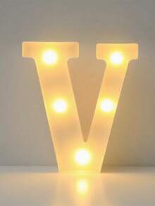 1件白色字母燈，電池供電，16/21cm暖白色LED燈，26個英文字母LED燈，嬰兒房裝飾夜燈，兒童臥室桌面床頭裝飾燈，家居裝飾，情人節LED裝飾燈，家庭派對房牆面裝飾，適用於室內、臥室、客廳、房間、辦公室、派對裝飾、婚禮、情人節、婚禮日、派對裝飾、生日派對、家庭聚會派對、嬰兒房裝飾燈，完美的節日禮物 - 暖白光 - 查看 85