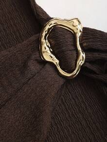 4/2pcs Metal Asymmetrical Scarf Clips, Fashion Accessories Multi-Functional Fixing Buckle Rings, Asymmetric Metal Scarf Clips, Fashionable Multi-Purpose Scarf Clips, Decorative And Practical. Multi-Functional Design, Suitable For Decorating And Fixing Scarves And Headscarves,Beach,Holiday - Multicolor - View 6