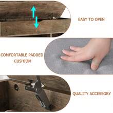 Storage Benches & Ottomans - Brown - View 3