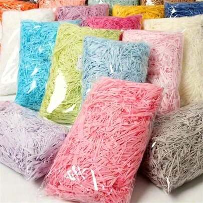10g/20g/30g/50g/100g Multi-Color Realistic Shredded Paper Filler, Suitable For DIY Valentine's Day Candy Box, Birthday Wedding Gift Box, Creative Packaging Decoration, Stationery, Food Bags And Boxes For Candy, Chocolate, Cookies, Etc.