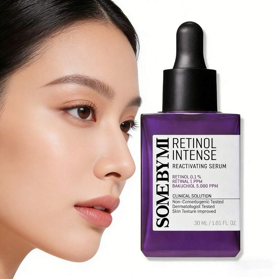 视黄醇精华液 - 视黄醇替代面部精华液 - 抗衰老面部护理，保湿并均匀肤色 - 烟酰胺、透明质酸、肽、维生素C、角鲨烷 - 多色 - 查看 1