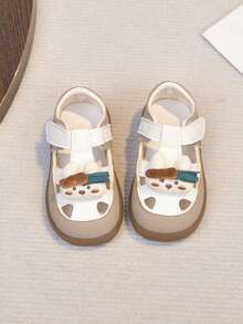 Sandalias para bebé, zapatos planos adecuados para el uso en verano - Beis - Ver 9