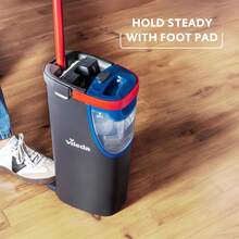 Flat Mop System - Revolutionary Clean And Dirty Water Separation - Water-Saving Design - Compact Storage - Ergonomic Handle - Microfibre Power - Can Be Used One-Handed - Flat Mop - View 9