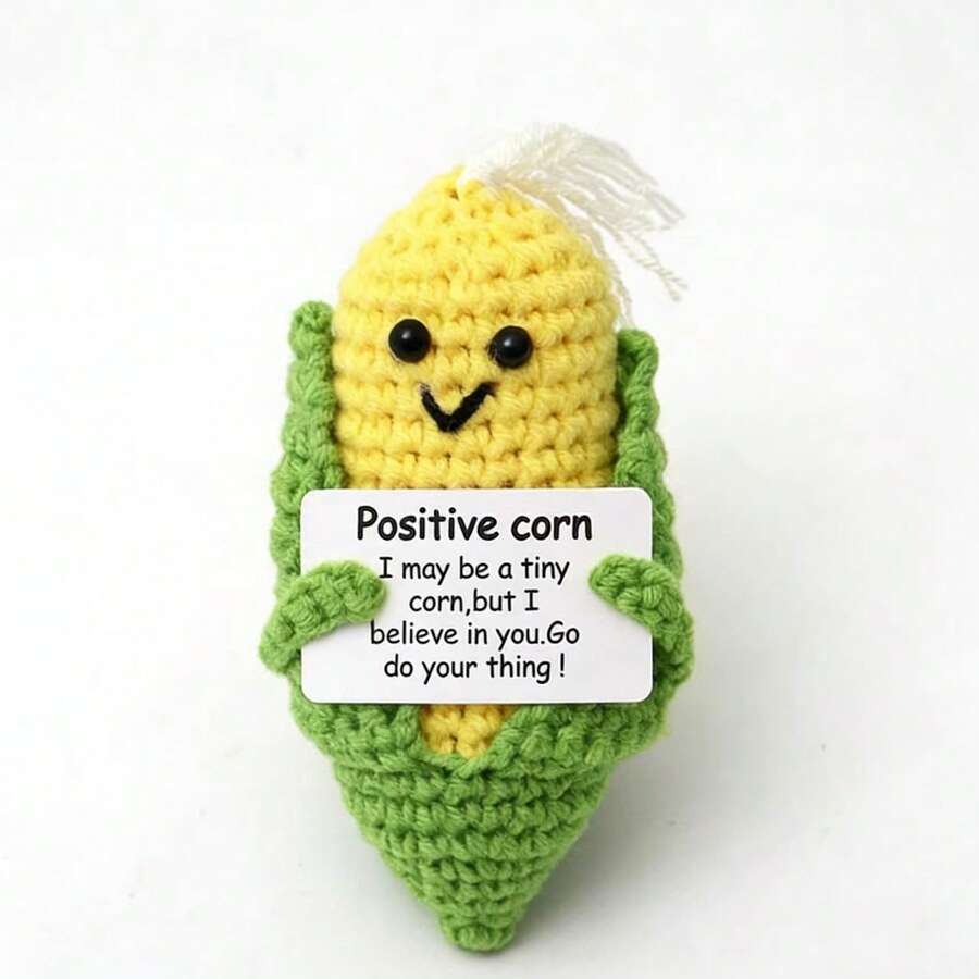 This Hand-Crocheted Inspirational Corn Doll Is The Courage And Gentleness Hidden In The Wool, Which Weaves Persistence And Belief Into Every Stitch. - Multicolor - View 1
