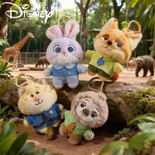 Disney 迪士尼官方授权朱迪·霍普斯毛绒背包挂件，疯狂动物城尼克·王尔德闪电毛绒可爱背包吊坠，情侣吊坠，节日礼物 - 彩色 - 查看 2