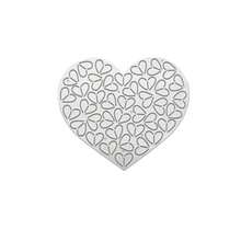 Elegant Heart-Shaped Frame Metal Die Cutting Set, Love Theme Photo Frame Cutting Mold, Scrapbooking Template, Cardboard Handmade DIY Mold, Cutting Mold, Album Making, Embossing Paper Mold, Suitable For Card Making And Scrapbooking - Silver - View 2