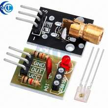 ódulo transmisor láser KY-008 de 650 nm conódulo de sensor láser Kit deódulo receptor láser de tubo no modulador 8Q6U - este-008 - Ver 4