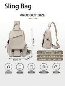 Multi-Pockets Crossbody Bags For Women , Sling Bag For Men With Adjustable Shoulder Small Chest Pack For Traveling Hiking Outdoor Sports - Multicolor - View 5