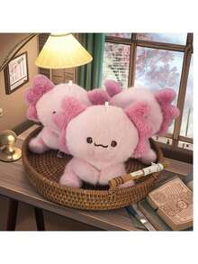 1pc Pink Axolotl Plush Doll, Graduation Gift For Students, Children's Festival Axolotl Doll Gift - Multicolor - View 3