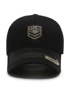 1顶迷彩刺绣字母棒球帽，透气可调节高尔夫网球遮阳帽，户外夏季时尚弯檐帽 - 多色 - 查看 11