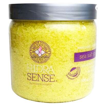 Sales de mar Spa Bergamota purifica la piel, desintoxica y  proporciona relajación durante procesos de manicura y pedicura 500g Hidra Sense