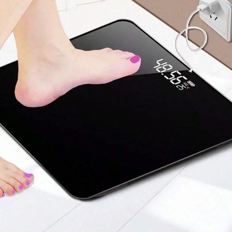 Electronic Bathroom Scale, Smart Body Weight Scale, Fitness Scale, Body Scale, Electronic Weight Scale, Portable Weight Scale, Precision Weight Scale, Suitable For Home, Living Room, Bathroom, Office And Other Places, Accurate And Durable - Multicolor - View 1