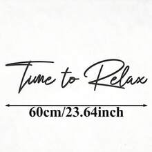 HELLOYOUNG 3 Pieces Relaxing Time Metal Wall Decoration, Bathroom And Bedroom Decoration, Suitable For Room Decor, Room Decor, Wall Decor, Home Decor, Bathroom Decor, Coffee Bar Essentials, Wall Art - 黑色 - 查看 13