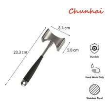 Mejor vendedor Ablandador de carne, Mazo de carne de doble cara, Ablandador de bistec, Utensilio de cocina - Machacador de carne - Ver 8