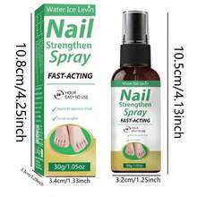 指甲强化喷雾 | 快速持久24小时，强化指甲，改善外观，24小时轻松见效，强韧指甲和趾甲，便携式指甲护理液 - 30g - 查看 5