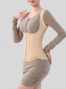 MISTHIN New Design Tank Top Strap Waist Trimmer Slimming Shapewear Tummy Control Body Shaper With Back Support - Nhiều màu - Xem 3