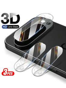 3 Set de Protectores de Lente de Cámara Compatibles con Pixel 10 9 8 7 6 Pro, Película Protectora de Vidrio Templado para Lente Compatible con Pixel 10 9 Pro XL Pixel10 Pro 8a 7a 6a - transparente - Ver 10