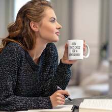 11盎司趣味咖啡杯，办公Excel主题马克杯，会计师礼物，这款马克杯名为“电子表格马克杯”，趣味马克杯，送给同事会计师的礼物，男女通用，电子表格主题礼物，白色咖啡杯，陶瓷马克杯，双面印刷，可重复使用，微波炉和洗碗机适用，生日礼物，母亲节礼物 - 白色 - 查看 4