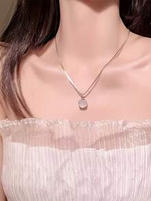 5件套优雅简约贝壳蝴蝶仿珍珠仿月光石仿海蓝宝石项链套装，女士颈链，适合日常、度假、约会、派对、生日、情人节等场合佩戴。 - 彩色 - 查看 5