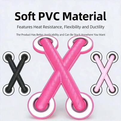 摩托车3D趣味交叉鞋带装饰贴纸不干胶乙烯基贴纸汽车贴花，适用于女孩、女士、电动自行车头盔