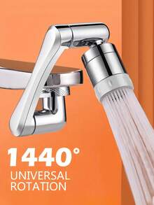 1440° Rotating Faucet Extension Adapter, Bathroom Splash Proof Extender, Kitchen Sink Faucet Extender With Robot Arm Design, Easy Installation, Compatible With Faucet Aerator And Kitchen Taps, Ideal For Extending Faucets In Bathroom Sink, Kitchen Sink, Home Bathroom And RV Outdoor Sink, Practical Tool For Washing, Great Gift Idea And Home Renovation - A - View 4