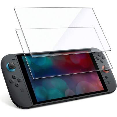 9H Tempered Glass Screen Protector For Intendo Switch 2, Anti-Scratch HD Clear Protective Film For Console Screen, Gaming Accessories
