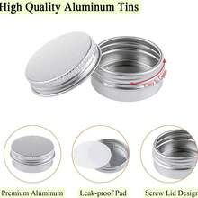 1/4/8个装 10克 螺纹小铝盒 迷你药盒 便携式铝盒 分装盒 - 粉色 - 查看 7