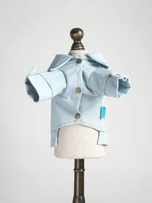 PETCIRCLE 1pc Pet Clothes, New Spring/ Dress Princess Jacket - Blue - View 6