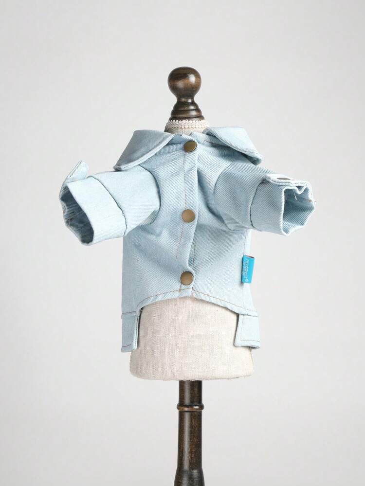 PETCIRCLE 1pc Pet Clothes, New Spring/ Dress Princess Jacket - Blue - View 6