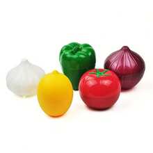 1pc Reusable Vegetable & Fruit Preservation Box, Lemon/Garlic/Bell Pepper/Tomato Storage Container - Multicolor - View 5