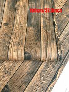Este papel tapiz de grano de madera de color café marrón-amarillo es una opción ideal para crear una decoración de pared con estilo retro. Puede combinar perfectamente con diversos muebles y estilos decorativos, y es muy adecuado para la decoración del hogar. - Café integral - Ver 14