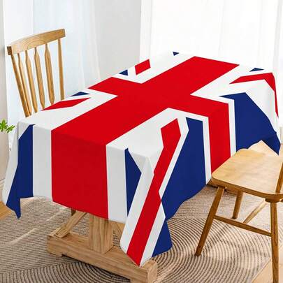 British Flag Tablecloth - Vibrant Union Jack Design, Durable Plastic, Machine-Made, Perfect For Patriotic Celebrations, Weddings, And Home Decor, Patriotic Event Decor | Union Jack Tablecloth | Durable Plastic Cover, British Flag Decor
