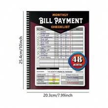 4-Year Monthly Bill Payment Manager With 48-Month Tracker, Household Budget Planner, Expense Log And Payment Journal - Red Ledger - View 3
