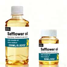 Aceite de cártamo para pintura - Botella de 16.9 Oz - Medio de pintura para artistas profesionales, mejora el flujo y la translucidez, diluyente sin disolventes - aceite de cártamo - Ver 1