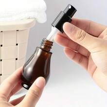 1pc 10ml/20ml/30ml Amber Glass Refillable Spray Bottle - Leak-Proof Essential Oil, DIY Travel Use, Amber Glass Anti-Light Decomposition, Minimalist Design Durable Container, Liquid Storage Bottle, Beauty Organizer Essential - View 3