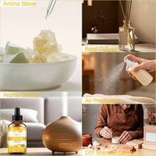 Hllozzi 100ml Fruity Essential Oil Collection – 6 Fruit Scents Including Watermelon, Sweet Orange, Honey Peach, Lemon, Raspberry And Cucumber Melon, Fragrance Oil For Diffusers, Humidifiers And Home Fragrance - Fruit - View 9