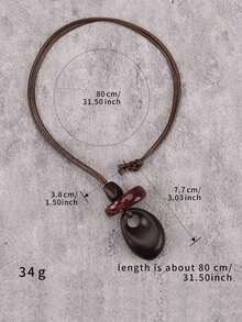 1pc Vintage Green Stone Sun Shaped Alloy Necklace, Gift For Girlfriend, Wife, Mother VHQL - Irregularly Twisted Ring Resin - View 4