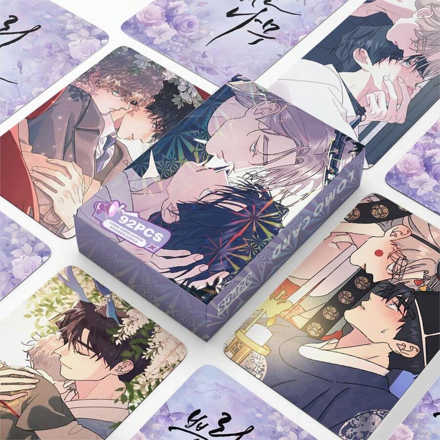 92pcs Webtoon "Rootless Tree" Photo Cards, Stickers, LOMO Cards, Gift, Holiday Gift, Birthday Gift, Perfect Gift - Multicolor - View 1