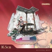 1pc Meng Chao Game Merchandise Emis Monin Rin Nai Gacha Big Standee With Colorful Window Base, Elegant Desktop Decor, Gift For Anime/Game Fans, Birthday/Holiday Present - Multicolor - View 6