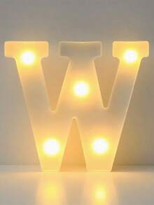 1件白色字母燈，電池供電，16/21cm暖白色LED燈，26個英文字母LED燈，嬰兒房裝飾夜燈，兒童臥室桌面床頭裝飾燈，家居裝飾，情人節LED裝飾燈，家庭派對房牆面裝飾，適用於室內、臥室、客廳、房間、辦公室、派對裝飾、婚禮、情人節、婚禮日、派對裝飾、生日派對、家庭聚會派對、嬰兒房裝飾燈，完美的節日禮物 - 暖白光 - 查看 41